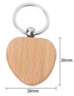 Custom Solid Wood Keychain 36