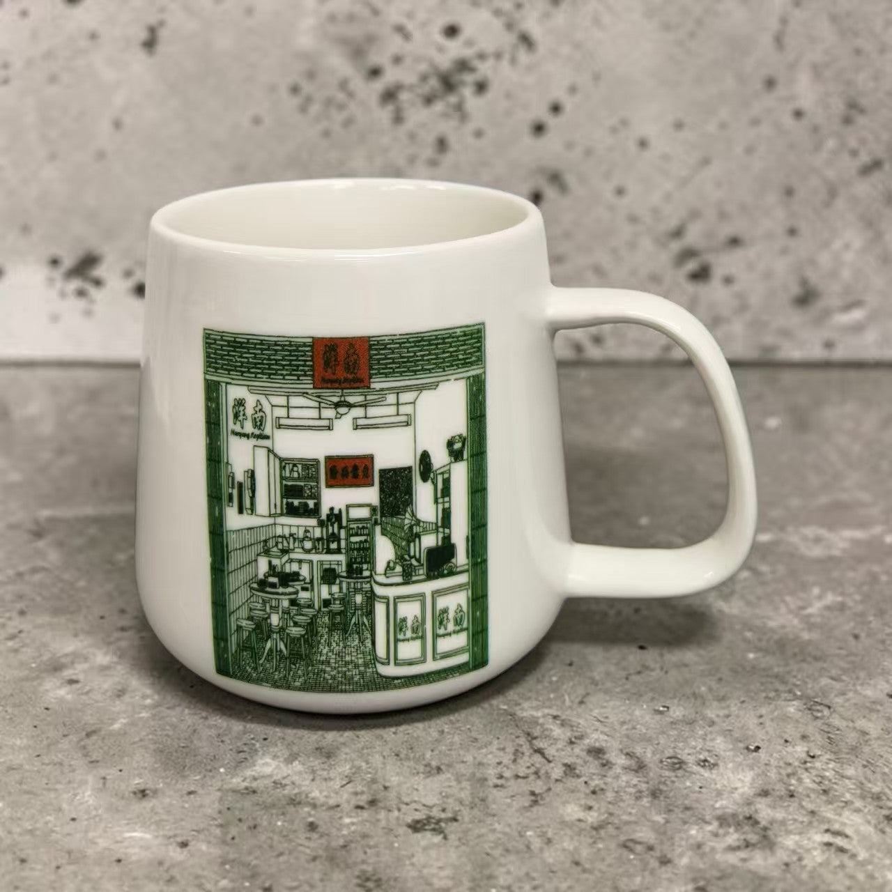 Custom Coffee Mug in Singapore Workspace Generating Daily Brand Exposure