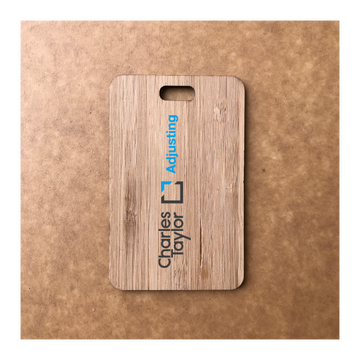 Custom Bamboo Luggage Tag 13