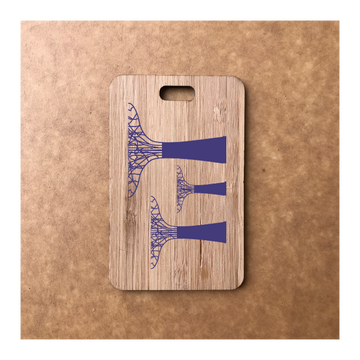 Custom Bamboo Luggage Tag 13