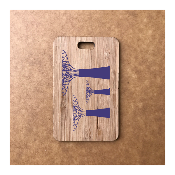 Custom Bamboo Luggage Tag 13