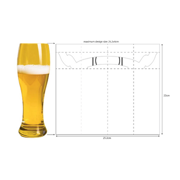 Custom Beer Glass Mug Printing 01