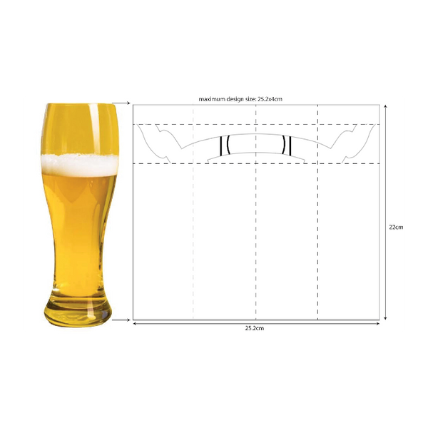 Custom Beer Glass Mug Printing 01