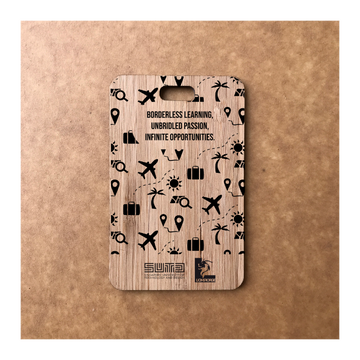Custom Bamboo Luggage Tag 13