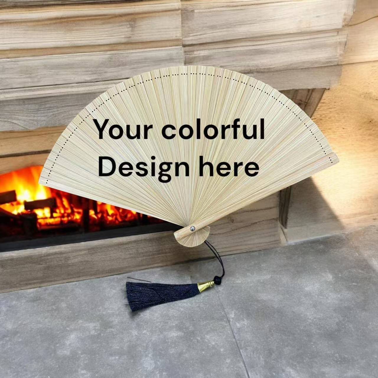 Lotus Bamboo Fan Closed – Multi-Tier Blooming Design