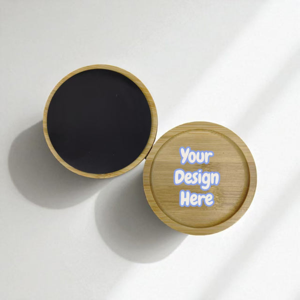 Custom Bamboo Fridge Magnet 08(10x10cm)