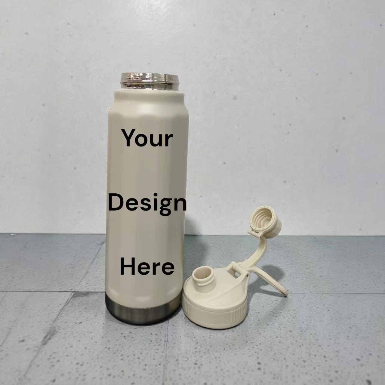 Custom 800ml Thermos Flask with Laser Engraved Design – Singapore Edition