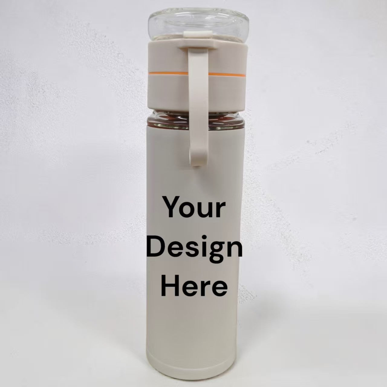 Professional custom logo printing process for glass tea infusers at Singapore local manufacturing facility