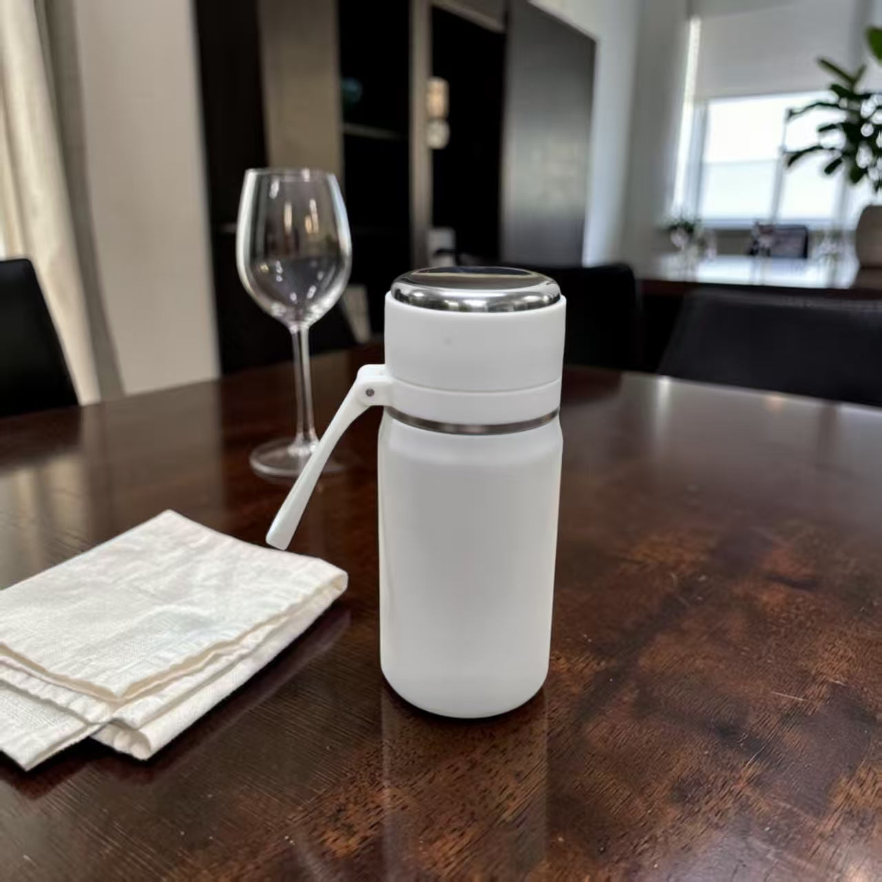 Professional water bottle printing process for custom thermos flasks at Singapore local production facility
