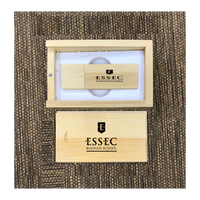 Custom Bamboo thumb drive set 01