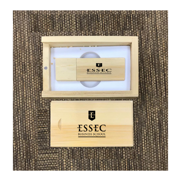 Custom Bamboo thumb drive set 01