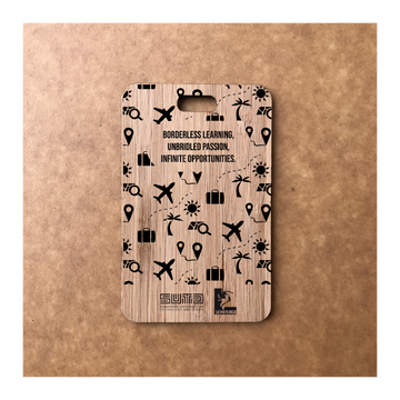 Custom Bamboo Luggage Tag 13