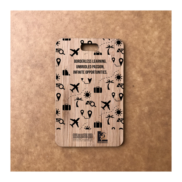 Custom Bamboo Luggage Tag 13