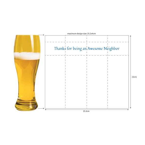 Custom Beer Glass Mug Printing 01