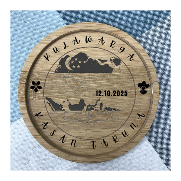 Custom Bamboo Coaster Printing 16