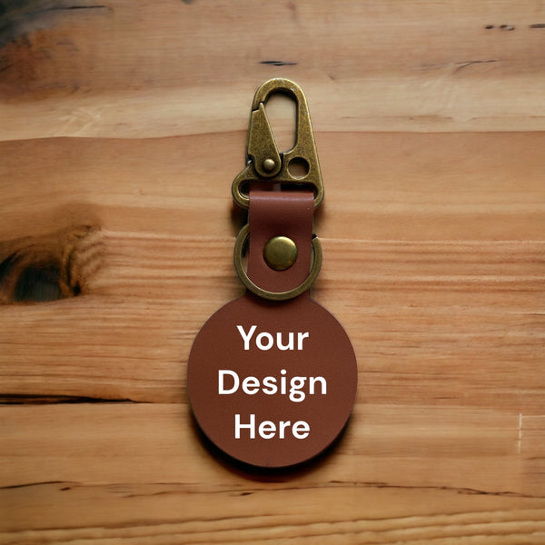 PU Keychain Leather Strap Personalisation 06