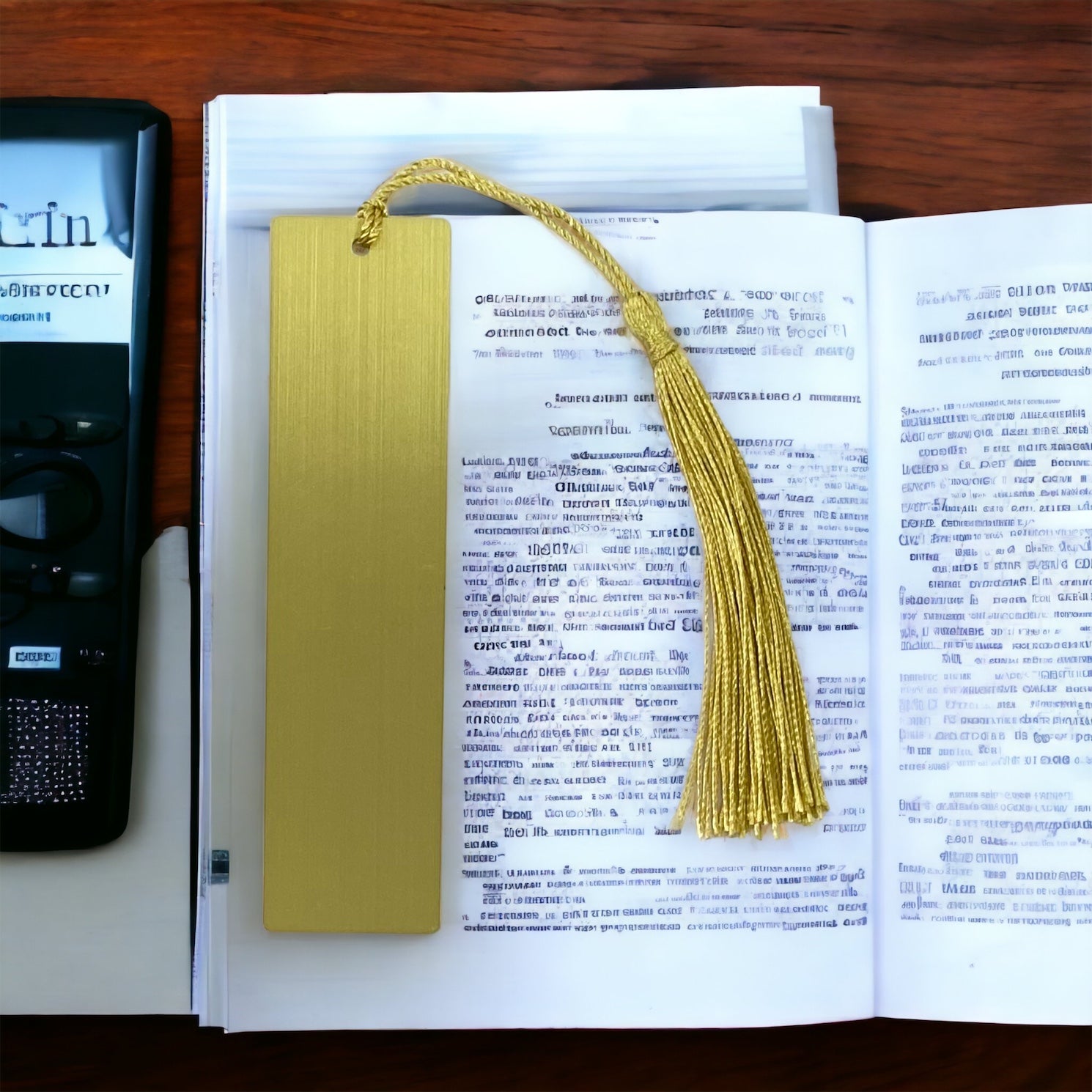 Custom Metal Bookmark with Laser Engraved Design – Singapore Edition