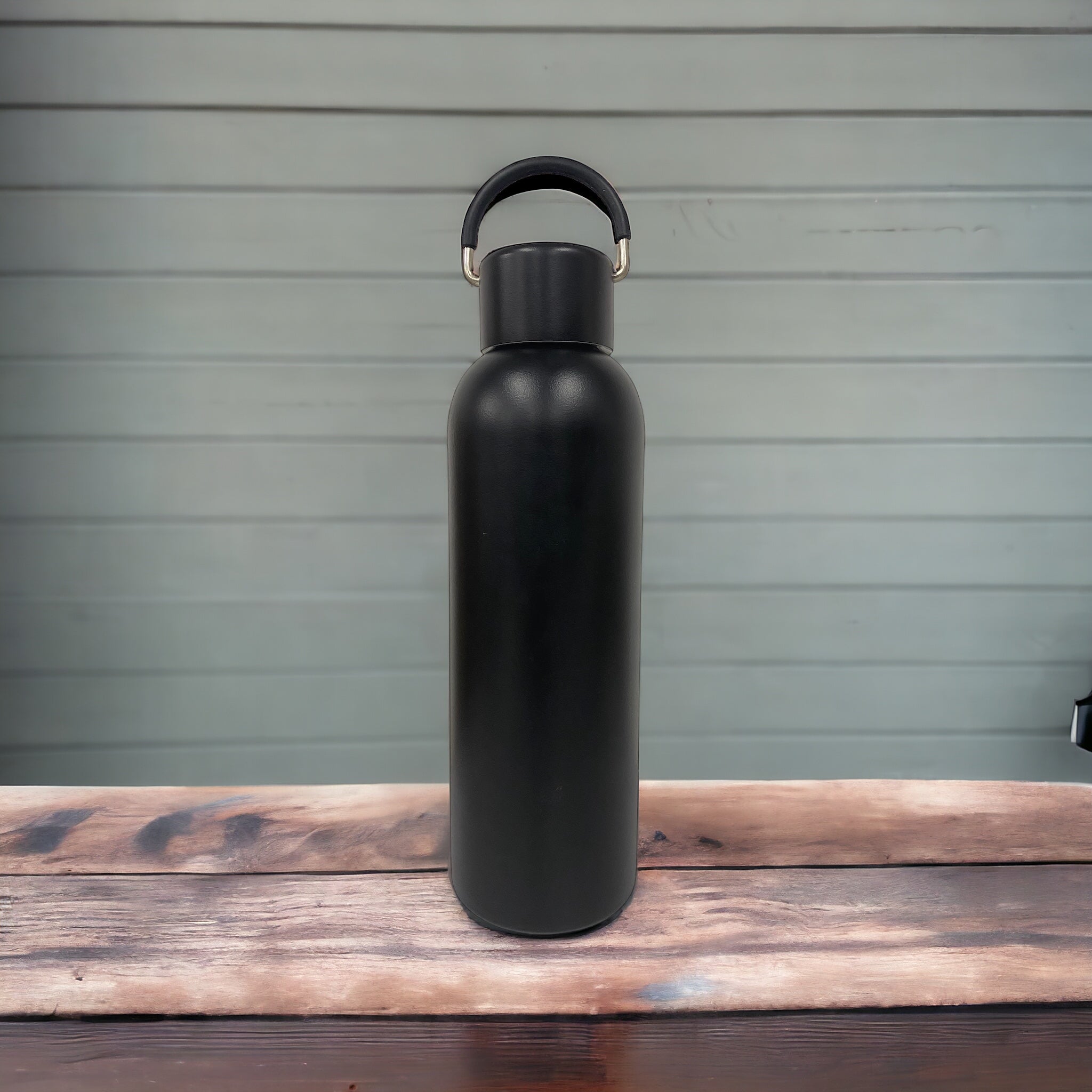 Custom Thermos Flask 212B with company logo engraved on 450ml stainless steel vacuum bottle