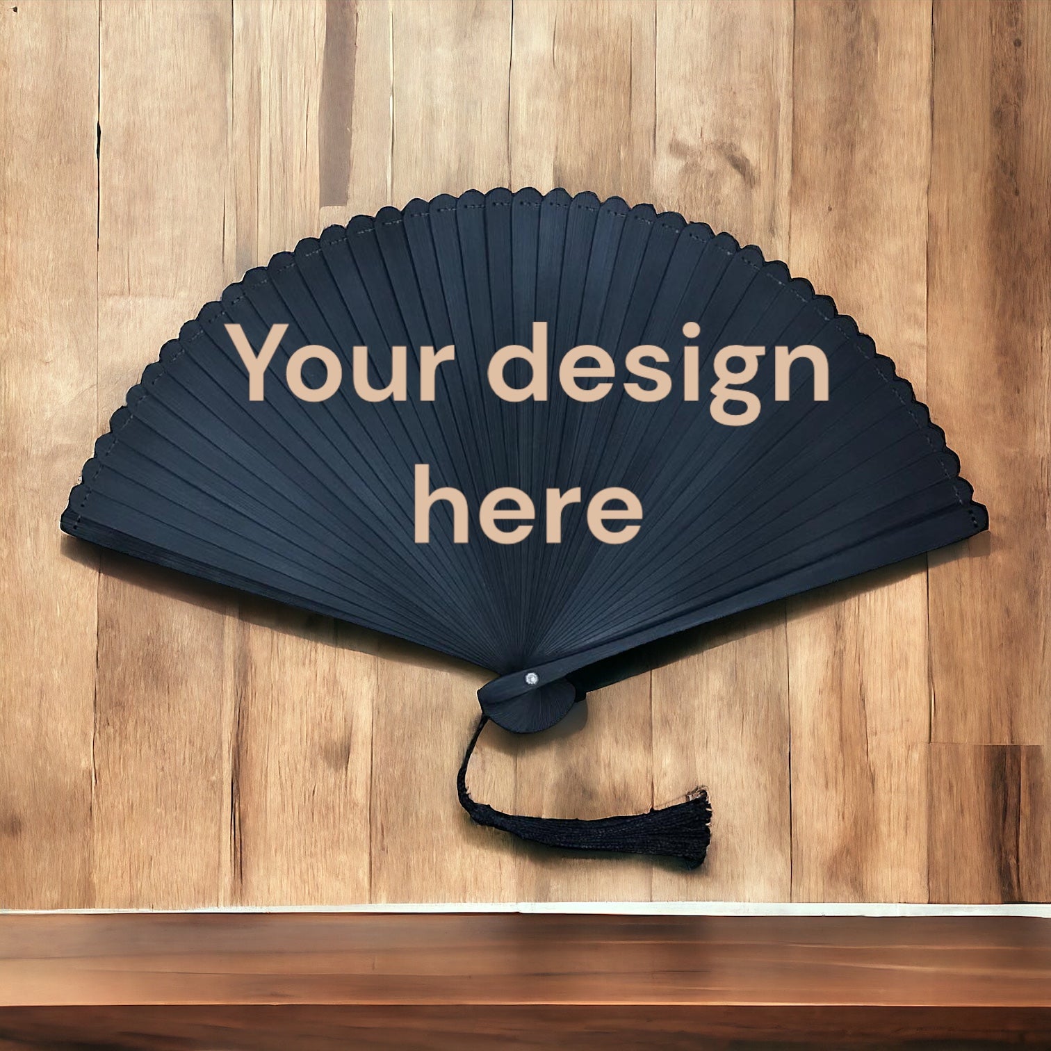 Classic Rectangular Bamboo Fan – Hand-Carved Custom Design