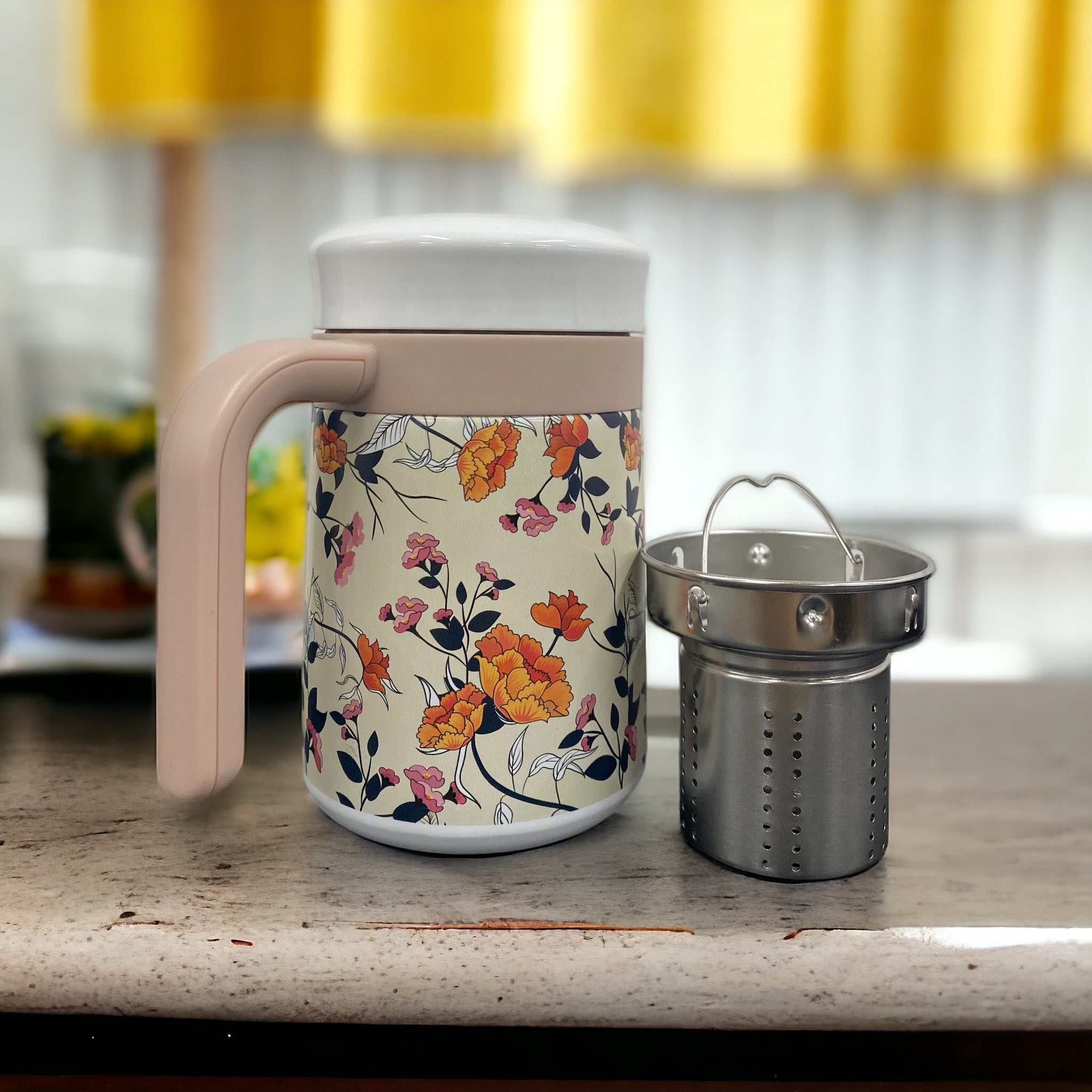 Close-up of Digital Print Durability on Ceramic Coffee Mug Surface