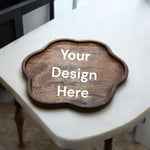 Custom solid wooden tray 31 (diameter:25cm)