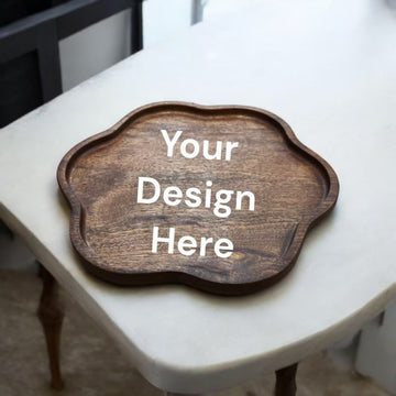 Custom solid wooden tray 31 (diameter:25cm)