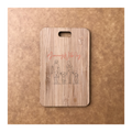 Custom Bamboo Luggage Tag 13