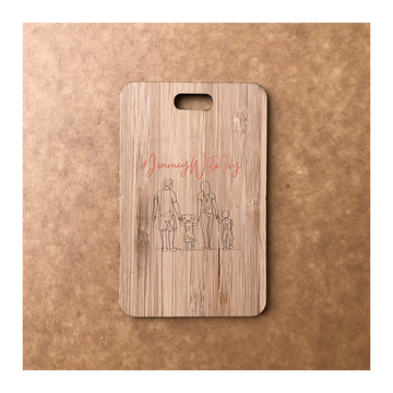 Custom Bamboo Luggage Tag 13