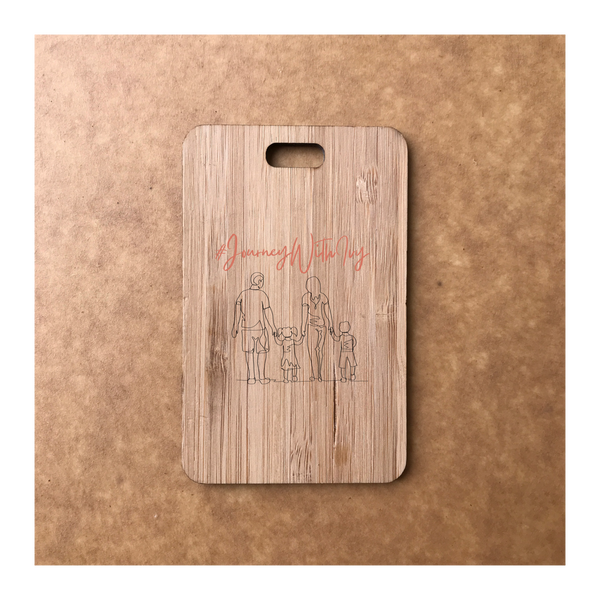 Custom Bamboo Luggage Tag 13