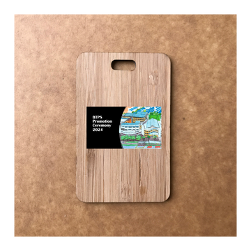 Custom Bamboo Luggage Tag 13
