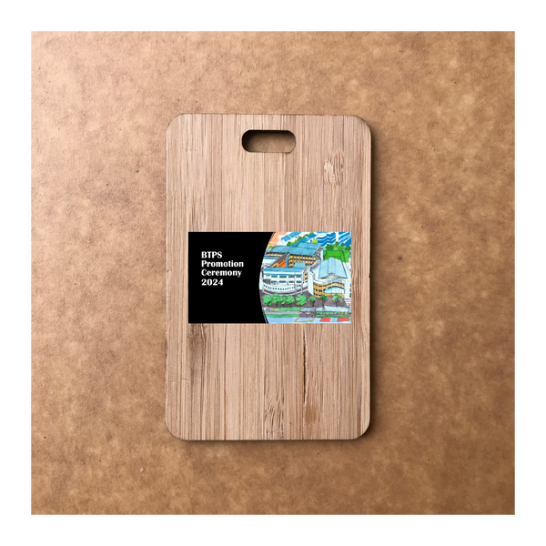 Custom Bamboo Luggage Tag 13