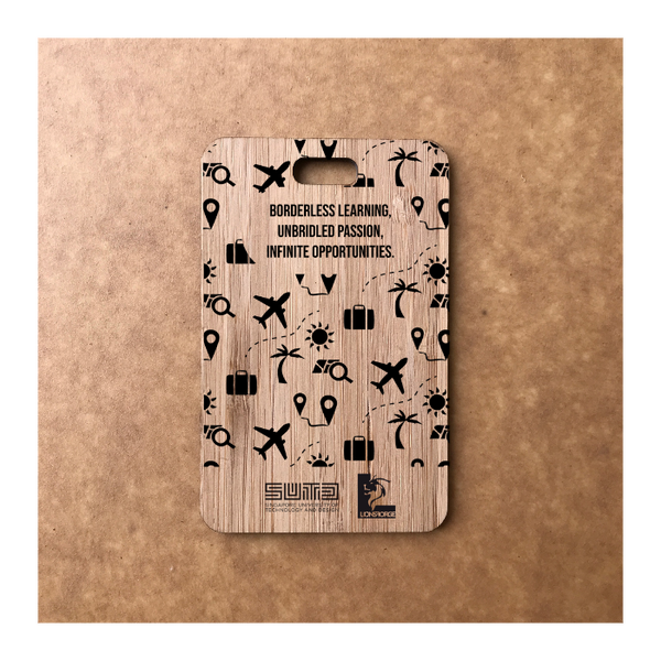 Custom Bamboo Luggage Tag 13