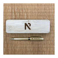 Custom Bamboo Ball Pen Printing 40