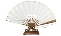 Eco Friendly Bamboo Fan Printing 08(8 inch)