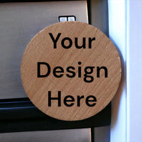 Custom Solid Wood Fridge Magnet 02