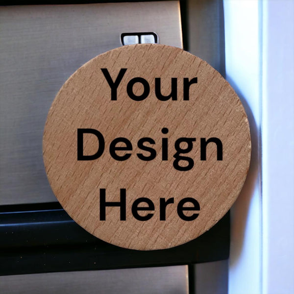 Custom Solid Wood Fridge Magnet 02