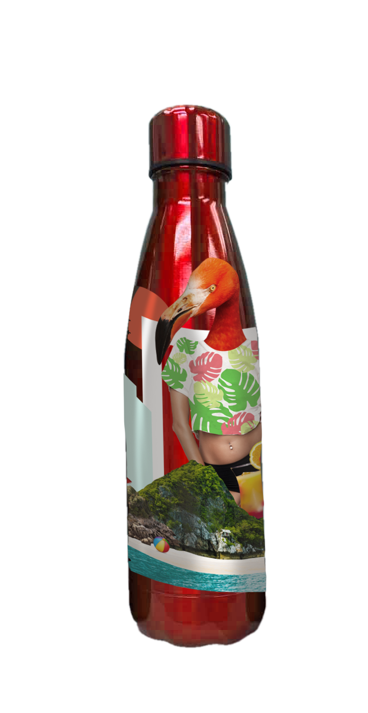 Custom Thermos Flask 12 with company logo engraved on 500ml stainless steel vacuum insulated bottle