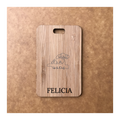 Custom Bamboo Luggage Tag 13
