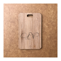 Custom Bamboo Luggage Tag 13