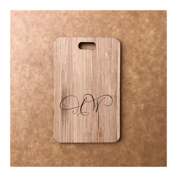 Custom Bamboo Luggage Tag 13
