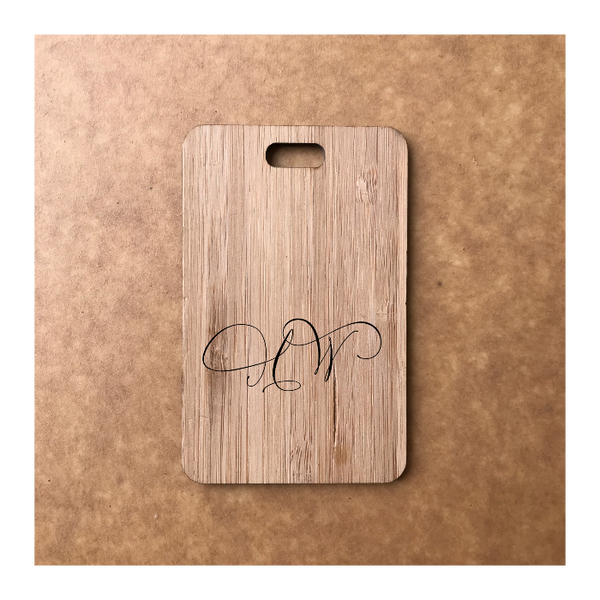 Custom Bamboo Luggage Tag 13