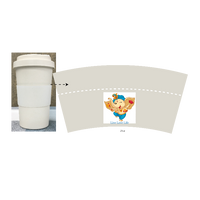 Bamboo fiber cup 02a(420 ml, Color Print)