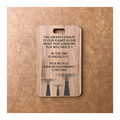 Custom Bamboo Luggage Tag 13