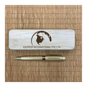 Custom Bamboo Ball Pen Printing 40