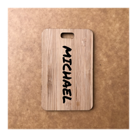 Custom Bamboo Luggage Tag 13