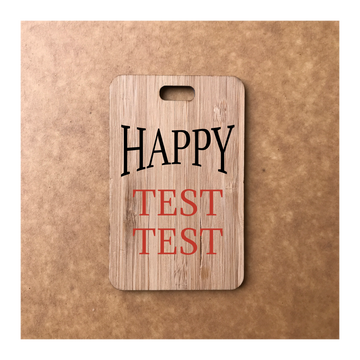 Custom Bamboo Luggage Tag 13
