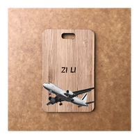 Custom Bamboo Luggage Tag 13