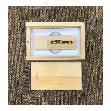 Custom Bamboo thumb drive set 01