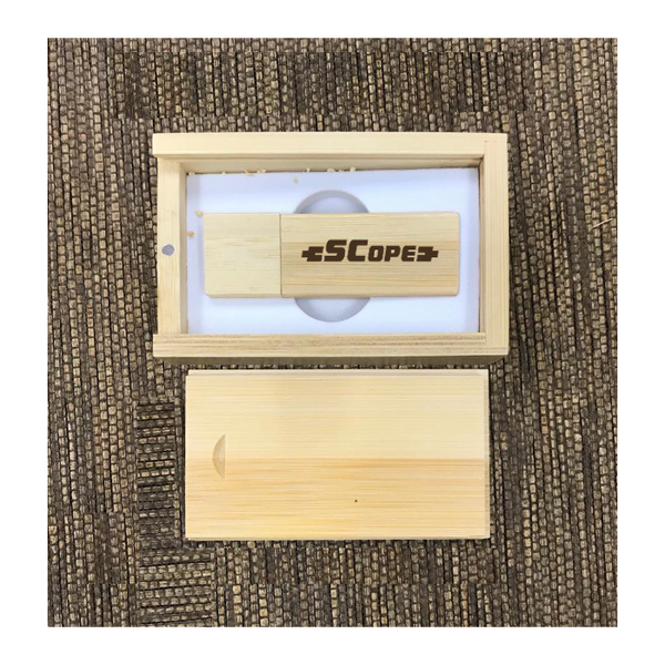 Custom Bamboo thumb drive set 01