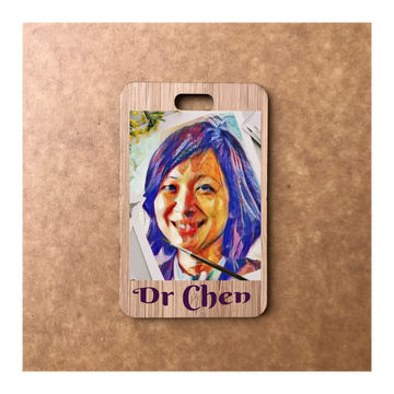 Custom Bamboo Luggage Tag 13